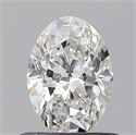 Natural Diamond 0.57 Carats, Oval with  Cut, E Color, VS2 Clarity and Certified by GIA