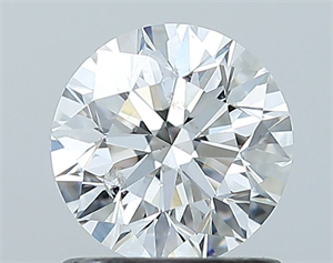 Picture of Natural Diamond 1.00 Carats, Round with Excellent Cut, E Color, SI2 Clarity and Certified by GIA