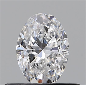Picture of Natural Diamond 0.41 Carats, Oval with  Cut, D Color, VVS2 Clarity and Certified by GIA