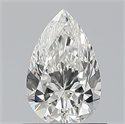 Natural Diamond 0.72 Carats, Pear with  Cut, H Color, VVS1 Clarity and Certified by GIA