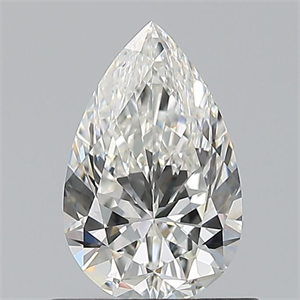 Picture of Natural Diamond 0.72 Carats, Pear with  Cut, H Color, VVS1 Clarity and Certified by GIA