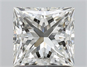Natural Diamond 1.31 Carats, Princess with  Cut, H Color, VVS1 Clarity and Certified by IGI