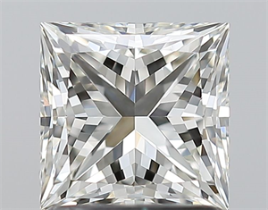 Picture of Natural Diamond 1.31 Carats, Princess with  Cut, H Color, VVS1 Clarity and Certified by IGI