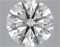 Lab Grown Diamond 3.80 Carats, Round with Ideal Cut, H Color, VS2 Clarity and Certified by IGI