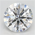 Lab Grown Diamond 2.41 Carats, Round with Excellent Cut, D Color, VVS1 Clarity and Certified by GIA