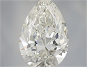 Natural Diamond 0.40 Carats, Pear with  Cut, H Color, VVS2 Clarity and Certified by IGI