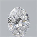 Natural Diamond 0.50 Carats, Oval with  Cut, D Color, VS1 Clarity and Certified by GIA