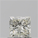 Natural Diamond 0.75 Carats, Princess with  Cut, K Color, VVS1 Clarity and Certified by GIA
