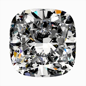 Picture of Natural Diamond 0.53 Carats, Cushion with  Cut, G Color, SI1 Clarity and Certified by GIA