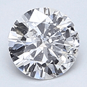 0,25 quilates, diamante redondo D color SI2 claridad certificado por EGL / EGS