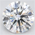 Lab Grown Diamond 3.41 Carats, Round with Excellent Cut, D Color, VVS1 Clarity and Certified by GIA