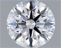 Lab Grown Diamond 1.06 Carats, Round with Ideal Cut, D Color, VVS2 Clarity and Certified by IGI