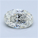 1.01 Carats, Oval Diamond with  Cut, I Color, SI1 Clarity and Certified by GIA