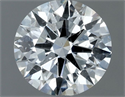 Natural Diamond 0.70 Carats, Round with Excellent Cut, F Color, I1 Clarity and Certified by GIA