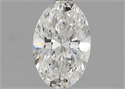 Natural Diamond 1.01 Carats, Oval with  Cut, I Color, SI2 Clarity and Certified by GIA