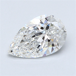 Picture of 2.02 Carats, Pear Diamond with  Cut, E Color, VS2 Clarity and Certified by GIA