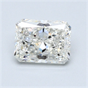 1.01 Carats, Radiant Diamond with  Cut, I Color, VS1 Clarity and Certified by GIA