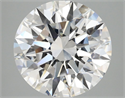 Lab Grown Diamond 5.09 Carats, Round with Ideal Cut, E Color, VVS2 Clarity and Certified by IGI