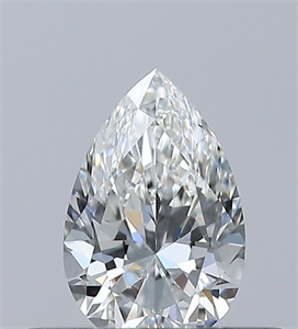 Foto Diamante Natural 0.30 quilates, De pera , Color G, claridad VS1 y certificado GIA de