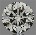 Natural Diamond 1.02 Carats, Round with Very Good Cut, I Color, SI2 Clarity and Certified by GIA