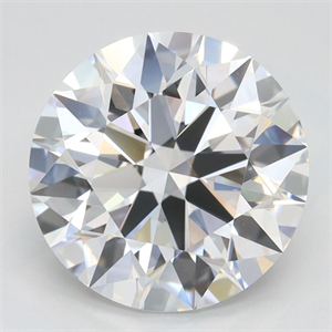 Picture of Lab Grown Diamond 3.51 Carats, Round with Ideal Cut, D Color, IF Clarity and Certified by IGI
