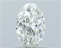 Diamante Natural 0.70 quilates, Ovalado , Color H, claridad SI1 y certificado GIA