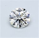 0.70 Carats, Round Diamond with Excellent Cut, G Color, SI2 Clarity and Certified by GIA
