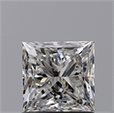 Natural Diamond 1.01 Carats, Princess with  Cut, G Color, SI1 Clarity and Certified by GIA