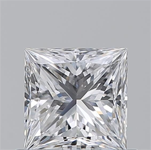 Picture of Natural Diamond 0.71 Carats, Princess with  Cut, D Color, VS2 Clarity and Certified by GIA