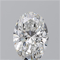 Natural Diamond 0.55 Carats, Oval with  Cut, F Color, VS1 Clarity and Certified by GIA