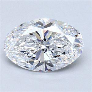 Picture of 1.80 Carats, Oval Diamond with  Cut, D Color, VS2 Clarity and Certified by GIA