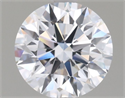 Lab Grown Diamond 1.07 Carats, Round with Ideal Cut, D Color, VVS2 Clarity and Certified by IGI