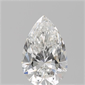 Natural Diamond 0.50 Carats, Pear with  Cut, G Color, VS1 Clarity and Certified by GIA