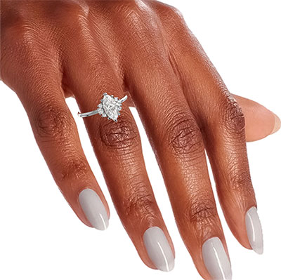 Elegant engagement ring for Marquise and Ovals