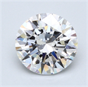 2.50 quilates, Redondo Diamante , Color D, claridad SI1 y certificado por GIA