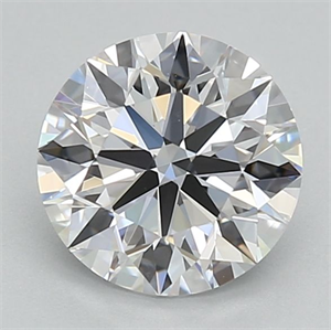 Picture of Lab Grown Diamond 1.02 Carats, Round with Ideal Cut, D Color, VVS2 Clarity and Certified by IGI