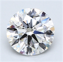 2.01 quilates, Redondo Diamante , Color F, claridad SI1 y certificado por GIA