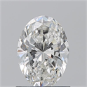 Natural Diamond 1.02 Carats, Oval with  Cut, G Color, SI2 Clarity and Certified by GIA
