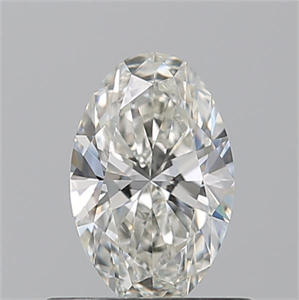 Picture of Natural Diamond 0.53 Carats, Oval with  Cut, I Color, VVS1 Clarity and Certified by GIA