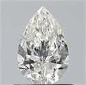 Natural Diamond 0.70 Carats, Pear with  Cut, H Color, VVS1 Clarity and Certified by GIA