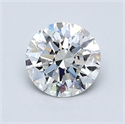 Natural Diamond 1.01 Carats, Round with Excellent Cut, H Color, VS2 Clarity and Certified by GIA