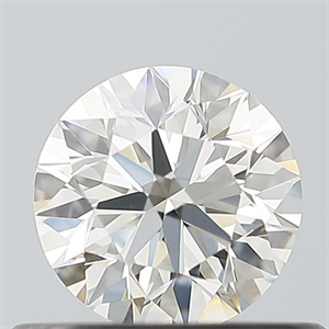 Picture of Natural Diamond 0.40 Carats, Round with Excellent Cut, H Color, IF Clarity and Certified by IGI