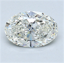 1.00 Carats, Oval Diamond with  Cut, I Color, VS1 Clarity and Certified by GIA