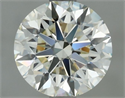 Natural Diamond 1.11 Carats, Round with Excellent Cut, N Color, VVS1 Clarity and Certified by GIA