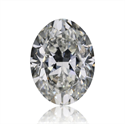 Natural Diamond 1.01 Carats, Oval with  Cut, H Color, SI1 Clarity and Certified by GIA
