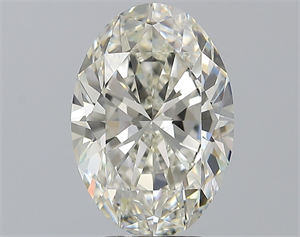 Foto Diamante Natural 4.01 quilates, Ovalado , Color J, claridad VVS1 y certificado GIA de