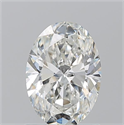 Natural Diamond 1.20 Carats, Oval with  Cut, H Color, SI2 Clarity and Certified by GIA