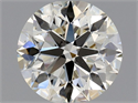 Natural Diamond 0.77 Carats, Round with Excellent Cut, J Color, SI1 Clarity and Certified by GIA