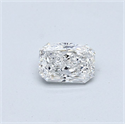 Natural Diamond 0.50 Carats, Radiant with  Cut, D Color, SI1 Clarity and Certified by GIA