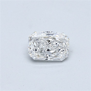 Picture of Natural Diamond 0.50 Carats, Radiant with  Cut, D Color, SI1 Clarity and Certified by GIA